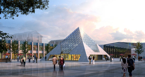 榆林金字塔网架